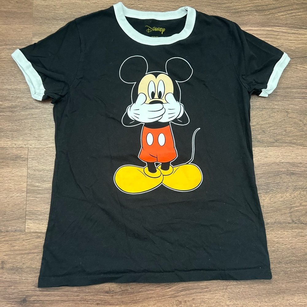 Disney Mickey Classic Ringer T-shirt. Women's size Medium.